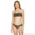 Billabong Women's No Hurry Bandeau Bikini Top Olive B077YR7C47